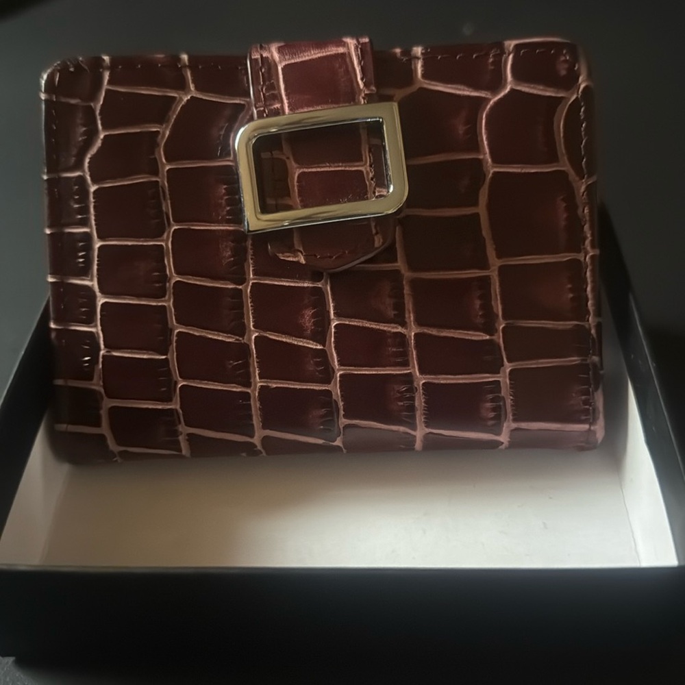 Burgundy RFID Blocking Wallet